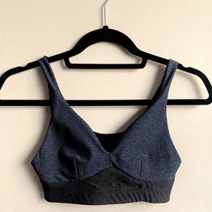{Outdoor Voices} Two-tone Plunge Sports Bra (XS)
